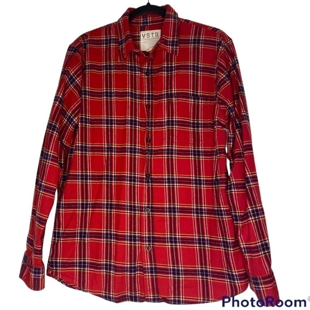 VSTR PREMIUM RED FLANNEL LONG SLEEVE SIZE LARGE